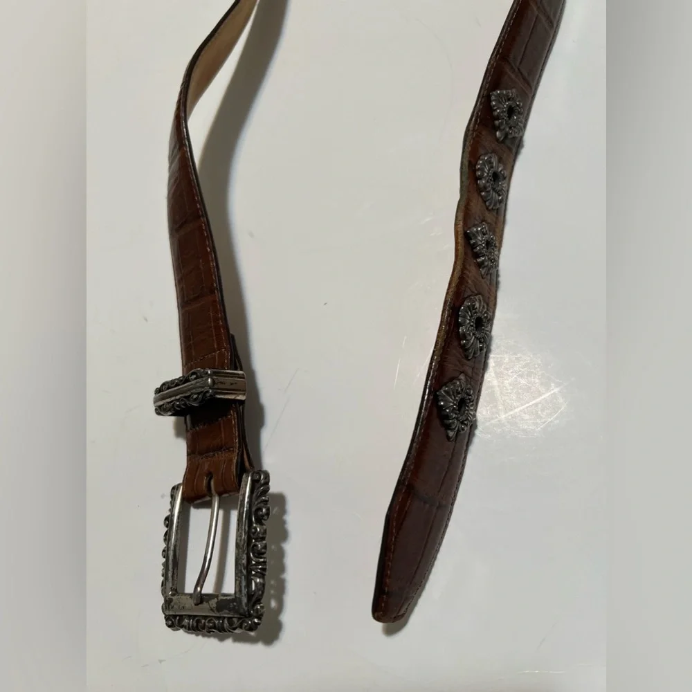Brighton brown leather belt